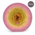 KOKONEK Merino 850 Amber Glow - Zgaszony róż/morela/ptysiowy/złoty/miodowy