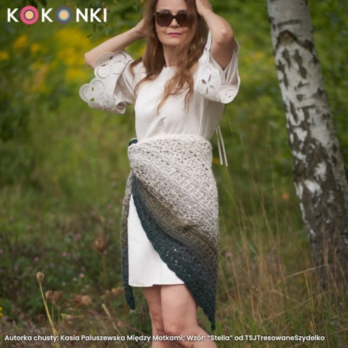 KOKONEK Merino 852 Wooland - Butelkowa zieleń/ciemne khaki/khaki/safari/jasny beż