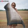 KOKONEK Merino 852 Wooland - Butelkowa zieleń/ciemne khaki/khaki/safari/jasny beż