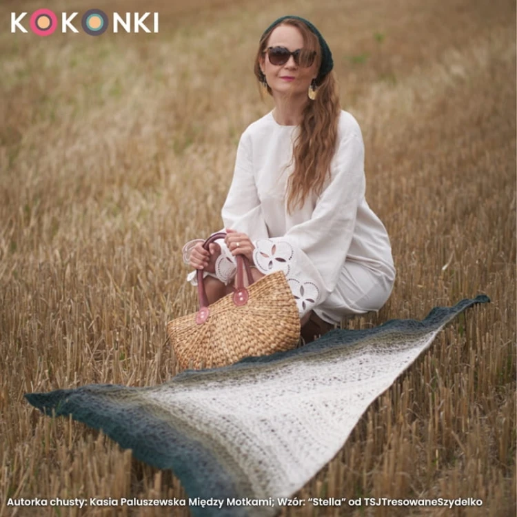 KOKONEK Merino 852 Wooland - Butelkowa zieleń/ciemne khaki/khaki/safari/jasny beż