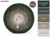 KOKONEK Merino 852 Wooland - Butelkowa zieleń/ciemne khaki/khaki/safari/jasny beż