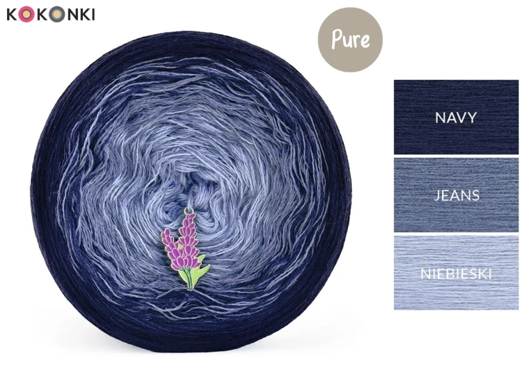 KOKONEK Pure P198 - Navy/jeans/niebieski