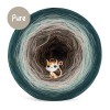 KOKONEK Pure P201 - Ciemny szmaragd/jasny petrol/chałwa/orzech melanż/trufla