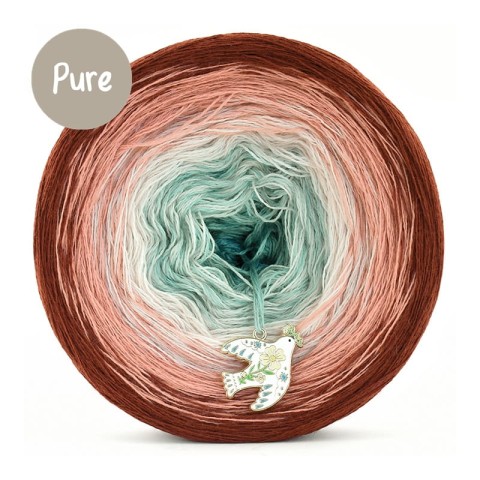 KOKONEK Pure P202 - Mahoń/morela/chłodny beż/jasny petrol