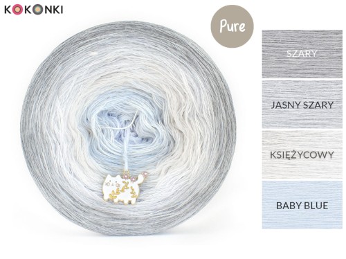 KOKONEK Pure P205 - Szary/jasny szary/księżycowy/baby blue