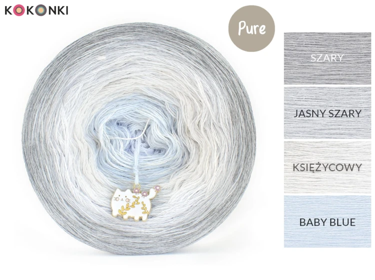 KOKONEK Pure P205 - Szary/jasny szary/księżycowy/baby blue