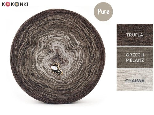 KOKONEK Pure P206 - Trufla/orzech melanż/chałwa