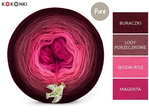 KOKONEK Pure P208 - Buraczki/lody porzeczkowe/słodki róż/magenta