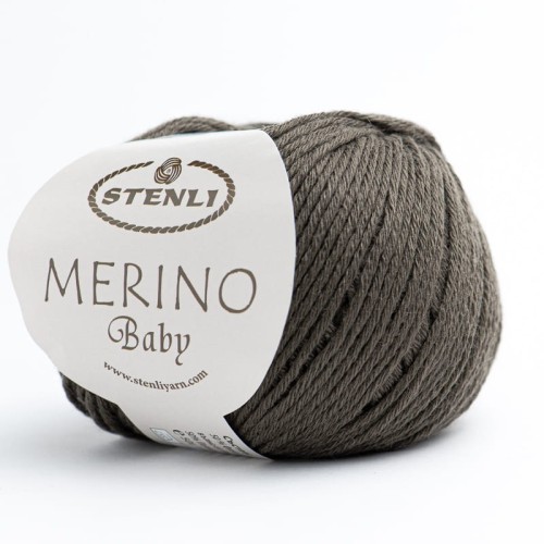 Włóczka Stenli Merino Baby 674 / zimny brąz
