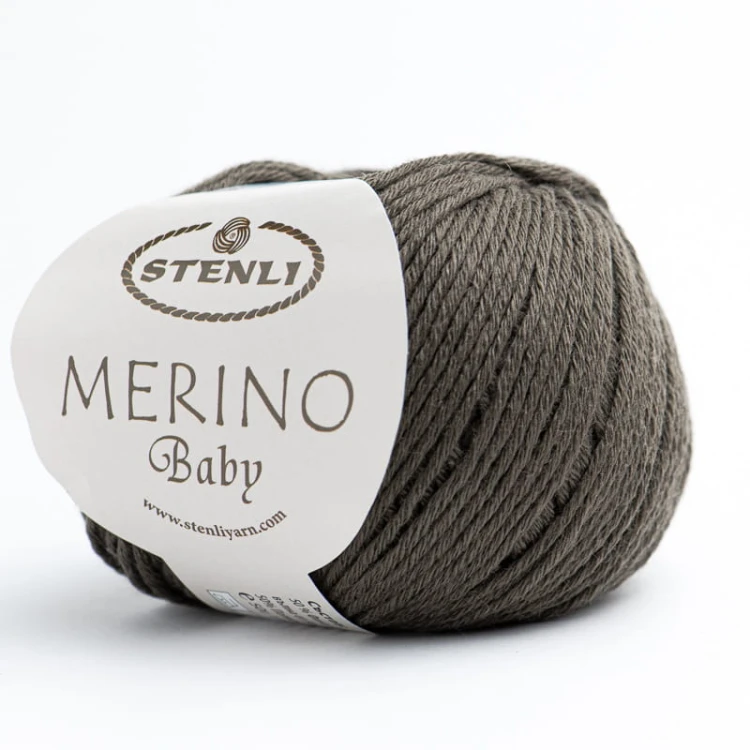 Włóczka Stenli Merino Baby 674 / zimny brąz
