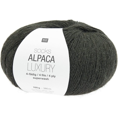 Włóczka skarpetkowa Rico Design Socks Alpaca Luxury 4ply 006 / khaki
