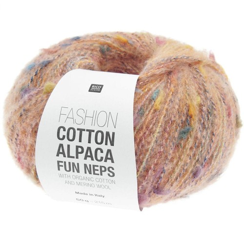Włóczka Rico Design Fashion Cotton Alpaca Fun Neps 002 / morela