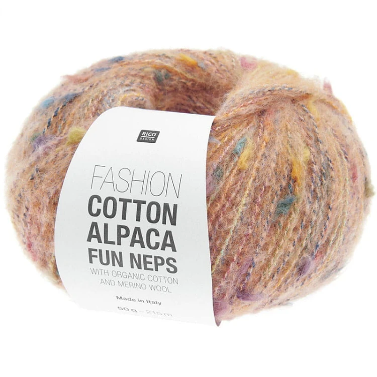Włóczka Rico Design Fashion Cotton Alpaca Fun Neps 002 / morela