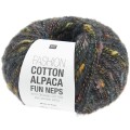 Włóczka Rico Design Fashion Cotton Alpaca Fun Neps 006 / czerń