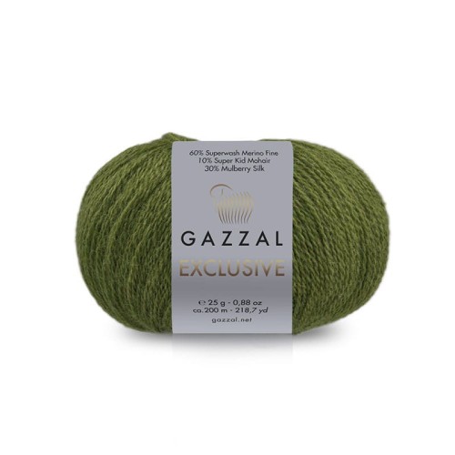 Włóczka Gazzal Exclusive 9932 / pesto