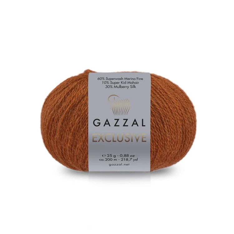 Włóczka Gazzal Exclusive 9929 / rdza