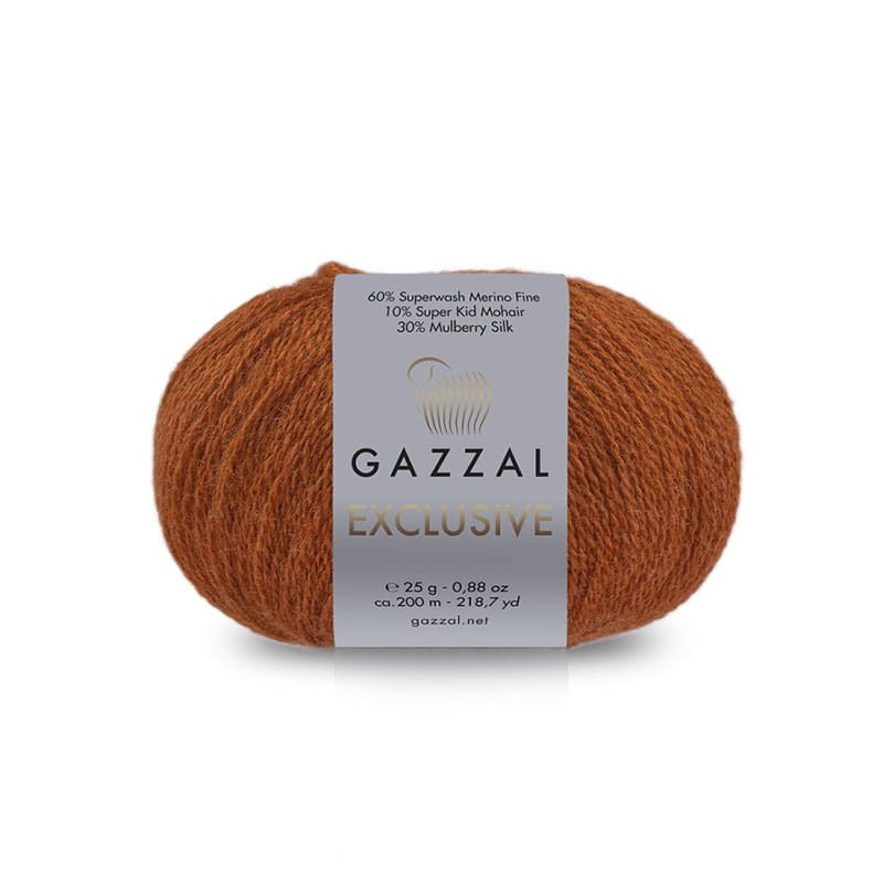 Włóczka Gazzal Exclusive 9929 / rdza