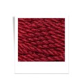 Sznurek skręcany 3-żyłowy bawełniany Bobbiny 3ply Macrame Rope / Metaliczny Czerwony / Metallic Red / 3mm / 100m