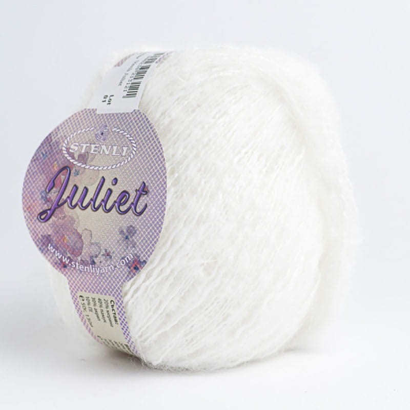 Włóczka Stenli Juliet 01 / biel