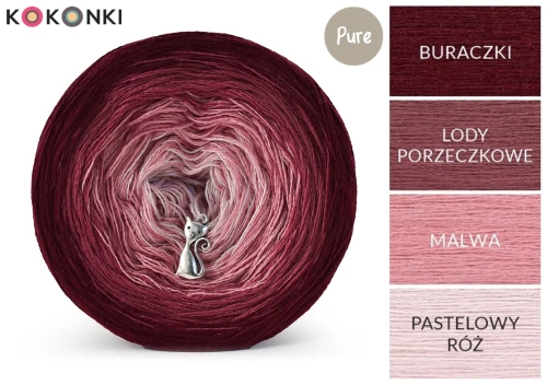 KOKONEK Pure P172 - Buraczki/lody porzeczkowe/malwa/pastelowy róż