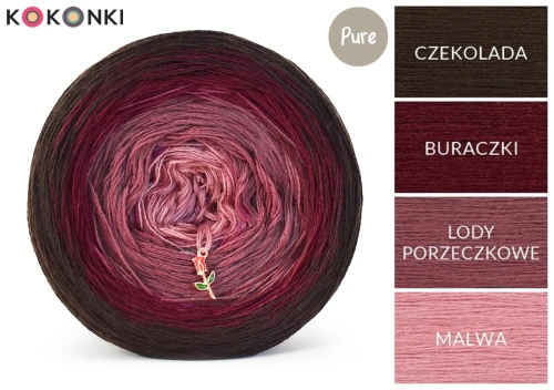 KOKONEK Pure P174 - Czekolada/buraczki/lody porzeczkowe/malwa