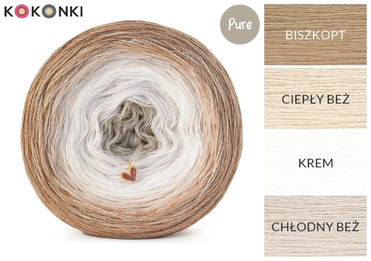 KOKONEK Pure P176 - Biszkopt/ciepły beż/krem/chłodny beż