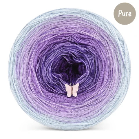 KOKONEK Pure P182 - Baby blue/fiołek/jasny fiolet/śliwka