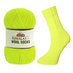 Włóczka skarpetkowa Himalaya Wool Socks S-880 / żółty neon