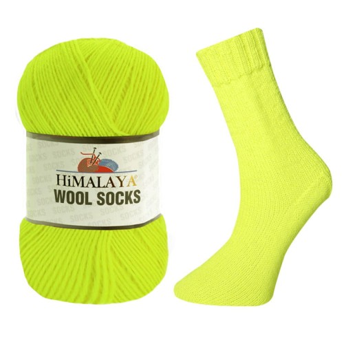 Włóczka skarpetkowa Himalaya Wool Socks S-880 / żółty neon