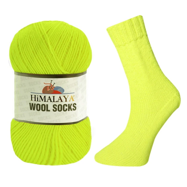 Włóczka skarpetkowa Himalaya Wool Socks S-880 / żółty neon