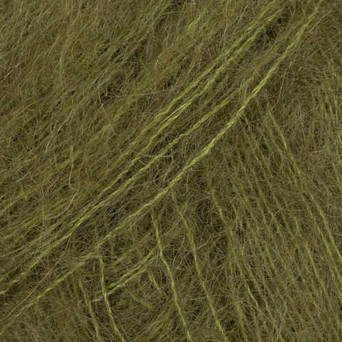Włóczka Drops Kid-Silk 66 / ciemna oliwka / uni color