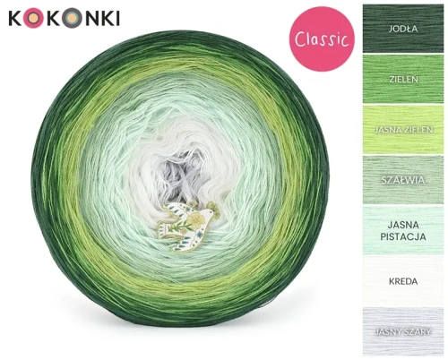 KOKONEK Classic B311 Jarzmianka - Jodła/zieleń/jasna zieleń/szałwia/jasna pistacja/kreda/jasny szary