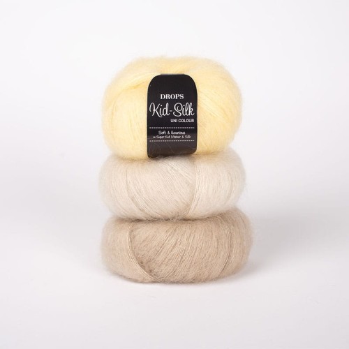 Włóczka Drops Kid-Silk 56 / marcepan / uni colour