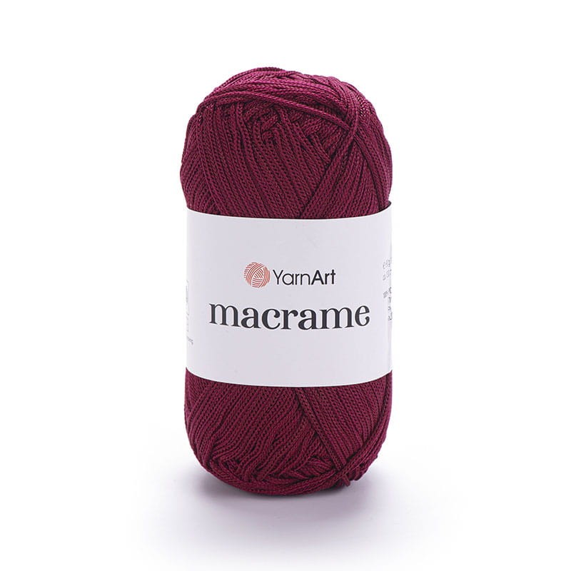 Sznurek poliestrowy YarnArt Macrame 1.5 mm 145 / bordo