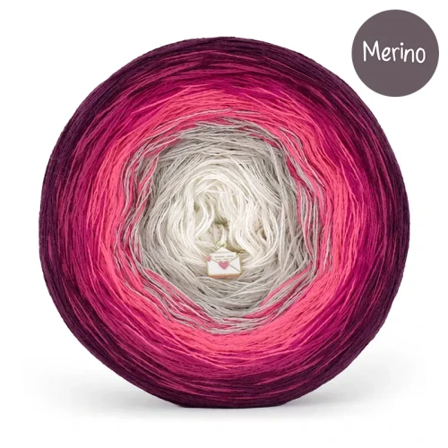 KOKONEK Merino 853 - Burak/fuksja/bajeczny róż/lniany/krem