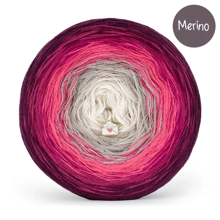 KOKONEK Merino 853 - Burak/fuksja/bajeczny róż/lniany/krem