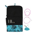 Zestaw drutów wymiennych HiyaHiya Sock Set 4" / 2.00 - 3 mm / etui kwiaty szmaragd  - OSTRE