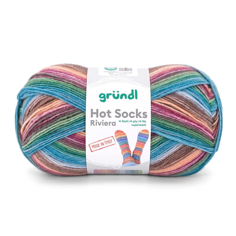 Włóczka skarpetkowa Gründl Hot Socks Riviera 4-fach 07