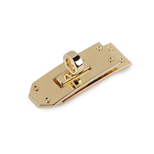 Zapięcie obrotowe do torebki / złoto / 16 x 53 mm / 940120