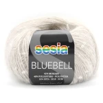 Włóczka / nić fantazyjna z cekinami Sesia Bluebell 1355 / szarobeżowy