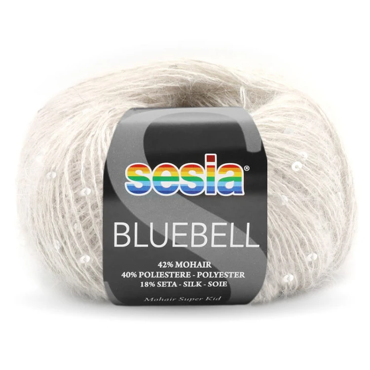 Włóczka / nić fantazyjna z cekinami Sesia Bluebell 1355