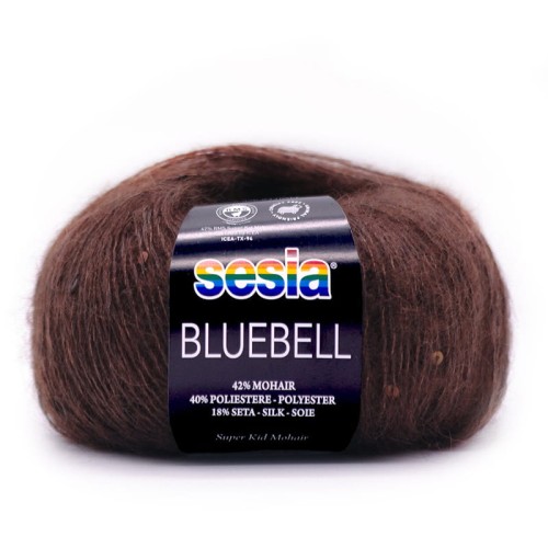 Włóczka / nić fantazyjna z cekinami Sesia Bluebell 4576 / brąz