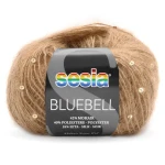 Włóczka / nić fantazyjna z cekinami Sesia Bluebell 5875 / biszkopt