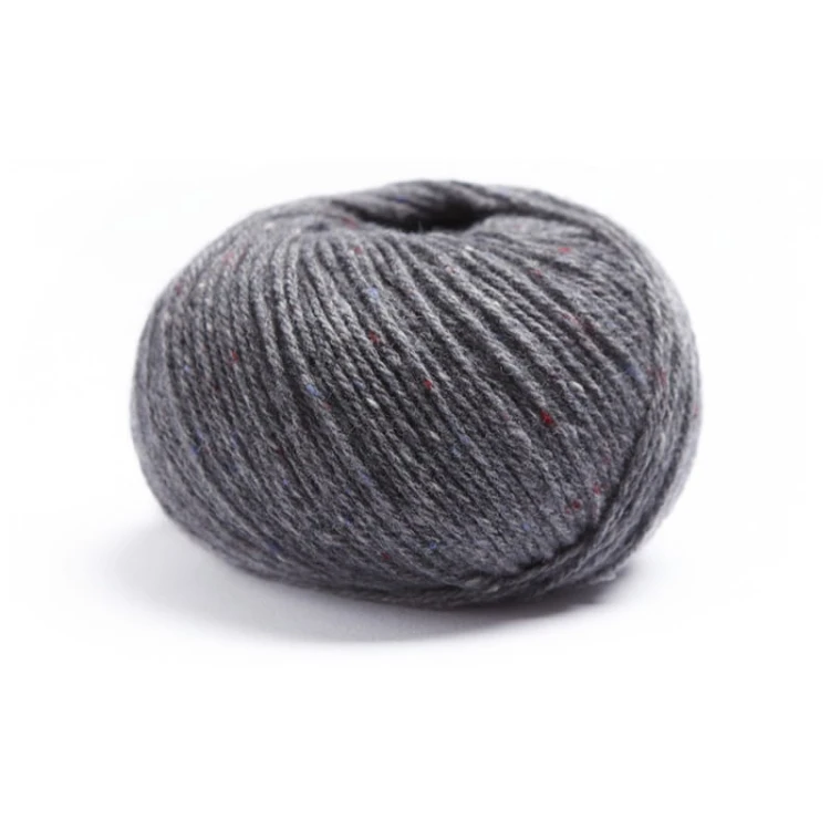 Włóczka Lamana Como Tweed 28 T / szary tweed