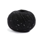 Włóczka Lamana Como Tweed 01 T / czerń tweed