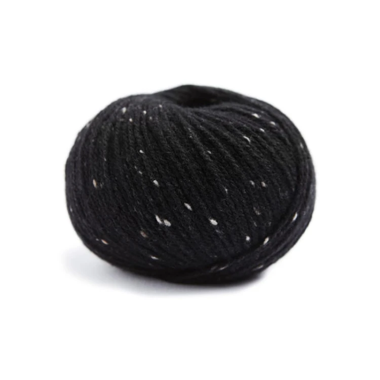 Włóczka Lamana Como Tweed 01 T / czerń tweed