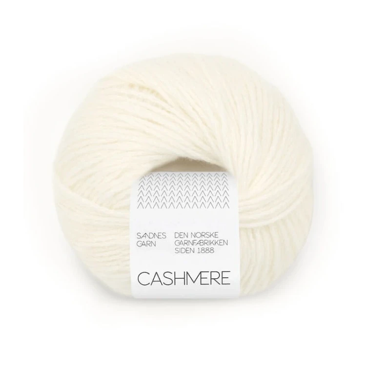 Włóczka Sandnes Garn Cashmere 1002 / ecru