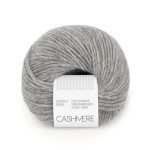 Włóczka Sandnes Garn Cashmere 1042 / szary melanż
