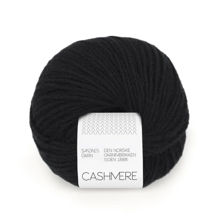 Włóczka Sandnes Garn Cashmere 1099 / czerń