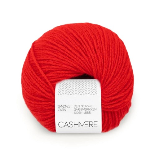 Włóczka Sandnes Garn Cashmere 4018 / szkarłat